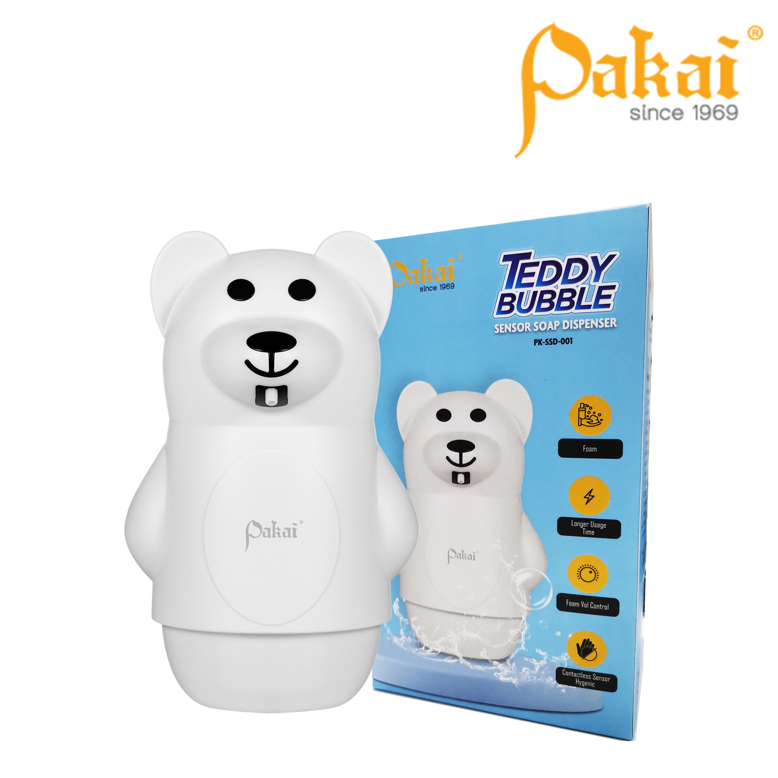 Pakai Teddy Bubble Soap Dispenser PK-SSD-001